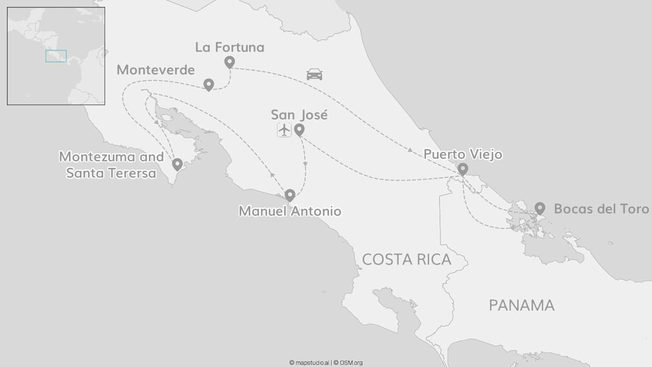 Costa Rica and Panama: Road adventure to the cloud forest!